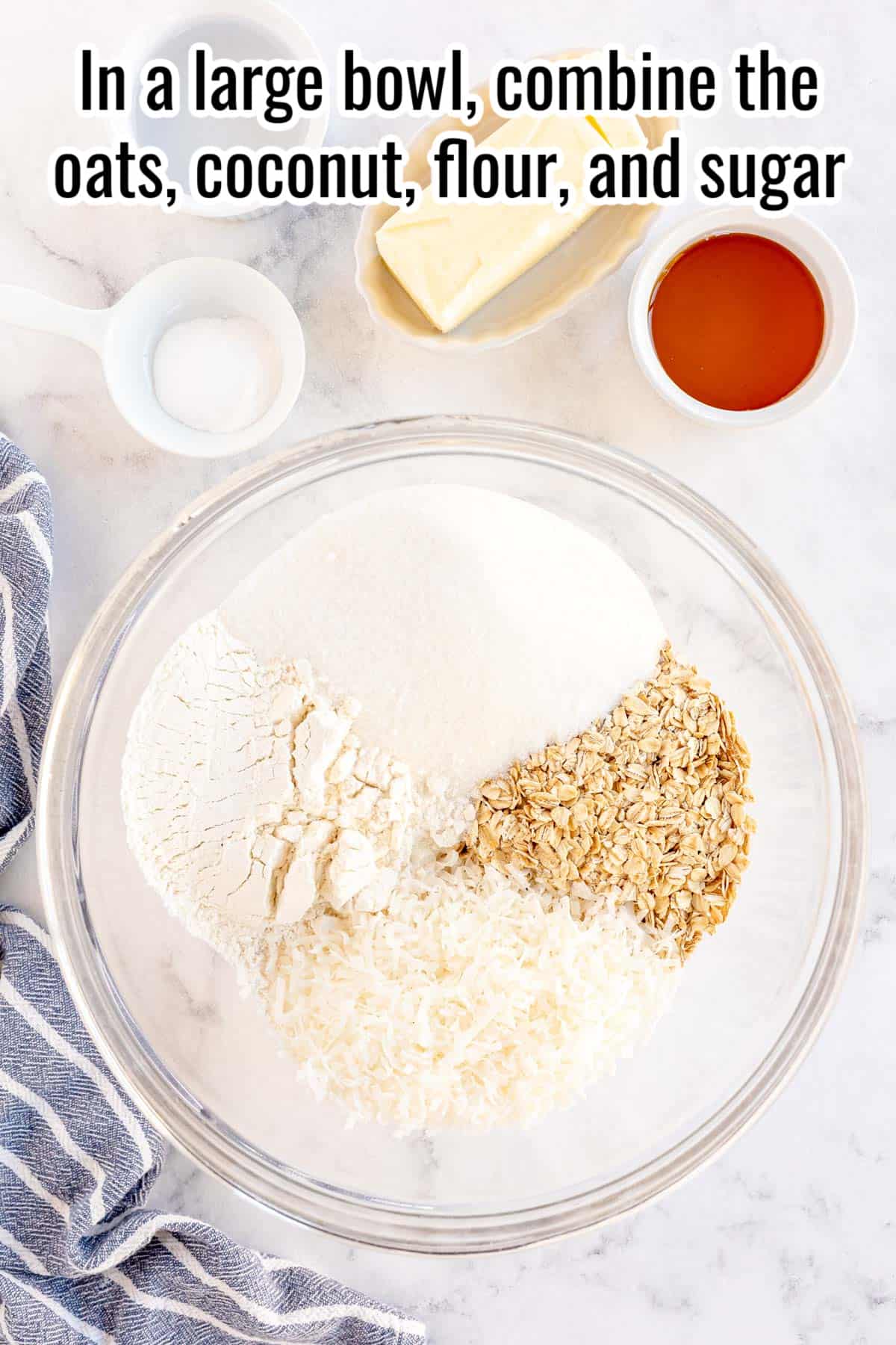 bowl of cookie dough ingredients. 