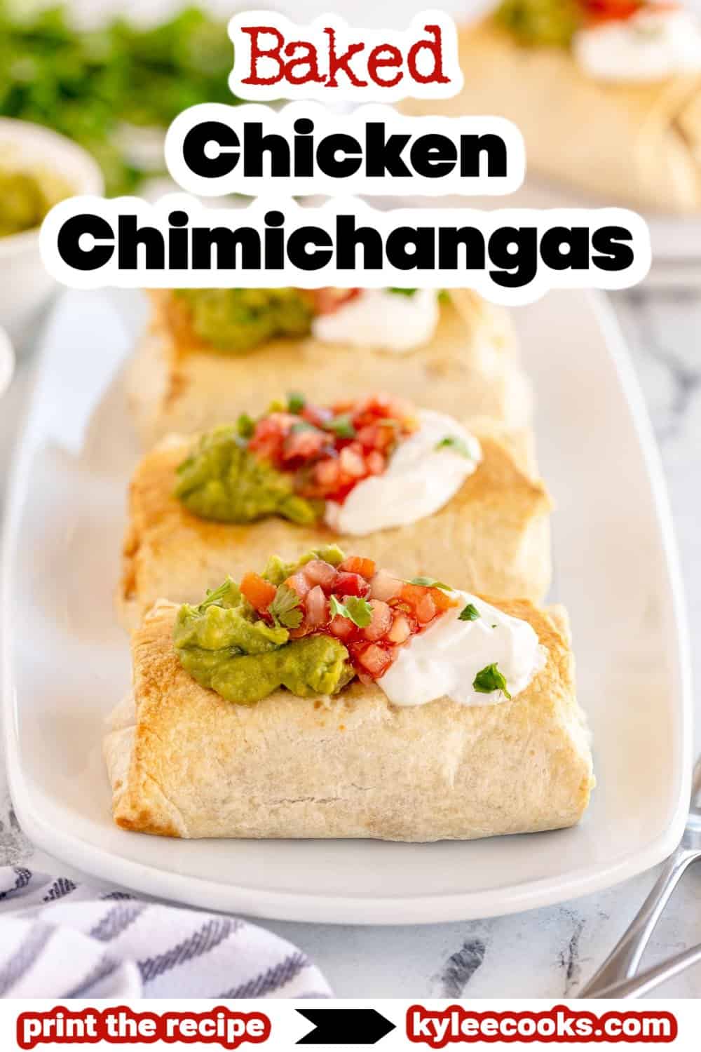 chimichangas on a white plate.