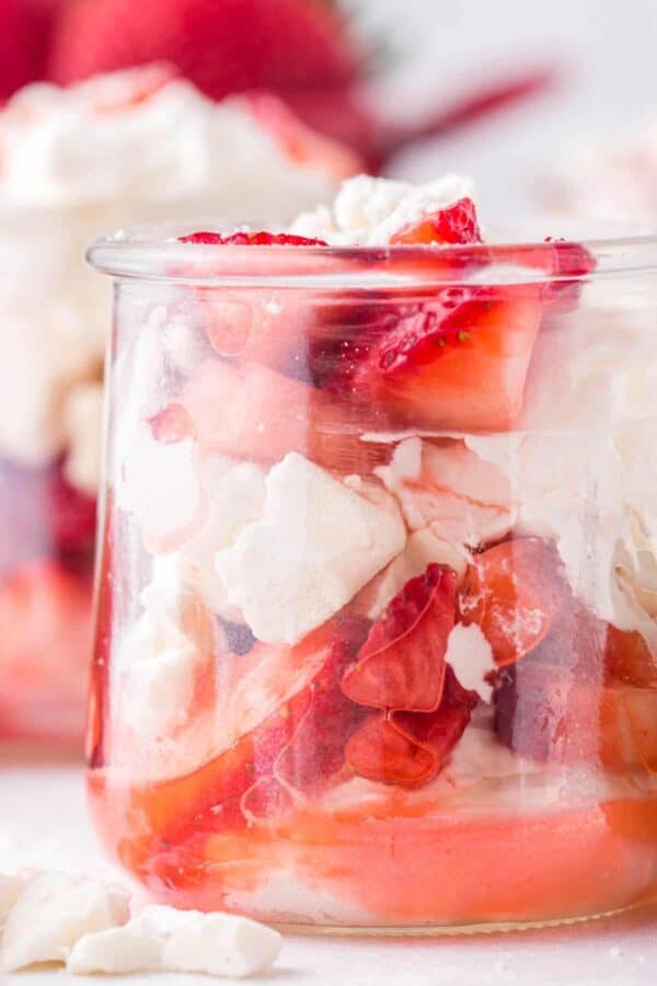 eton mess in small jars