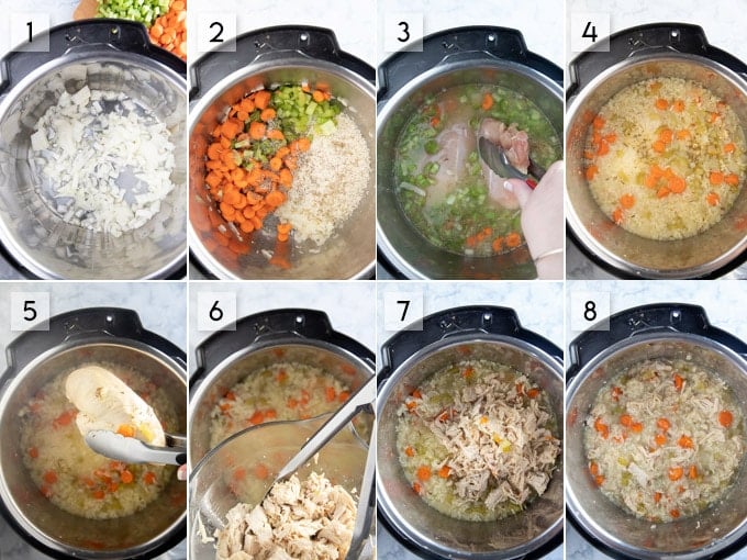 step by step instructions to make chicken and rice